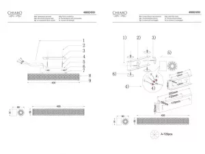 Настенный светильник CHIARO Гослар хром 498024501