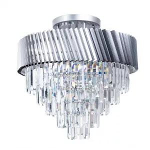 Потолочная люстра Arte Lamp MUSCIDA Серебристый A1004PL-10SI