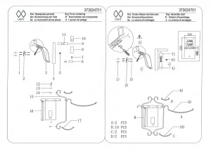 Настенный светильник MW-Light Адель золотой 373024701