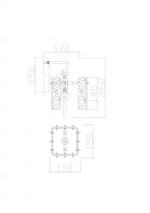 Настенный светильник (бра) Freya FR5166WL-01BS