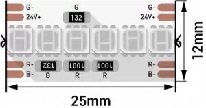 Лента светодиодная DesignLed DSG8A240 DSG8A240-24-RGB-33 SWG