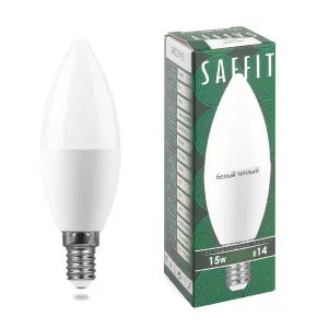 Лампа светодиодная SAFFIT SBC3715 Свеча E14 15W 230V 2700K