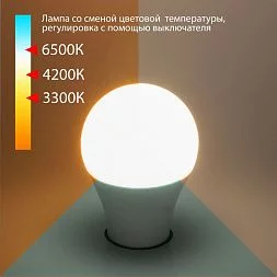 Светодиодная лампа /Classic LED D 13W 3300/4200/6500K E27 А60 BLE2745 Elektrostandard a053389