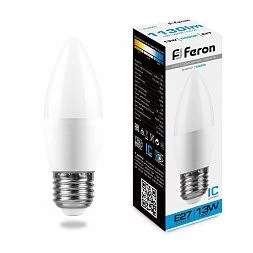 Лампа светодиодная Feron LB-970 Свеча E27 13W 175-265V 6400K