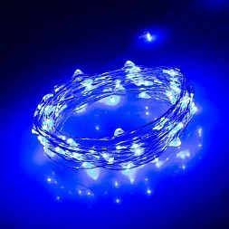 Светодиодная нить WR-5000-12V-Blue (1608, 100LED)