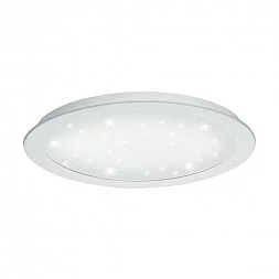 97594 Встраиваемый светильник FIOBBO, 21W (LED), 3000K, Ø300, сталь, белый / пластик с эффектом кристаллов, белый EGLO