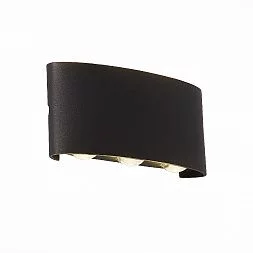 Светильник уличный настенный ST-Luce Черный кварцевый LED 6*1W 4000K BISELLO SL089.401.06